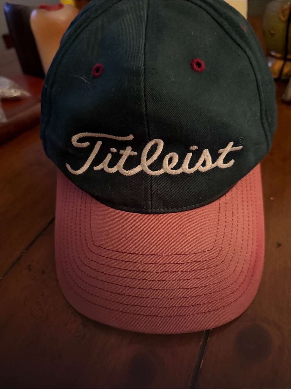 Titleist Two-Tone Golf Cap - Forest Green & Rose